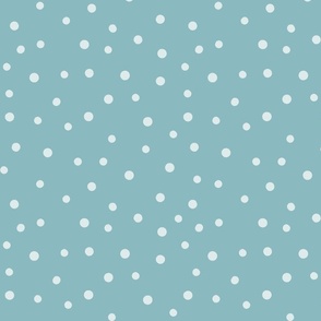 Blue Polka Dot, hand drawn, blender, blue dot, two tone blue, sweet pattern, classic polka dot, whimsical, gender neutral