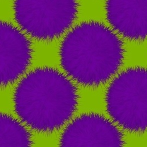 Fur Balls - Purple and Green