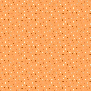 Halloween autumn sprinkles retro funky speckles orange spots large