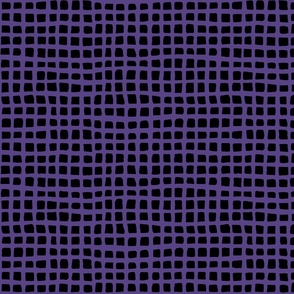 Mesh - Grape on Black (Medium Scale)