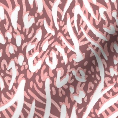 Graphic Animal Print Salmon Pink