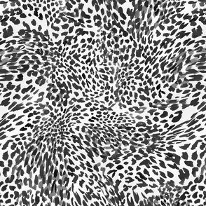 Grey Leopard Print
