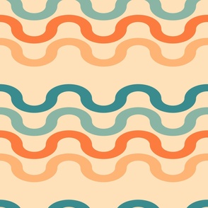 Bold-retro-waves-vintage-soft-orange-blue-beige-XL-jumbo
