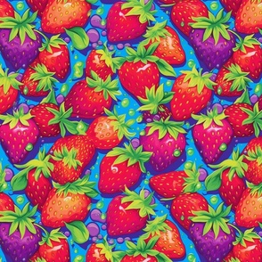 neon strawberries 