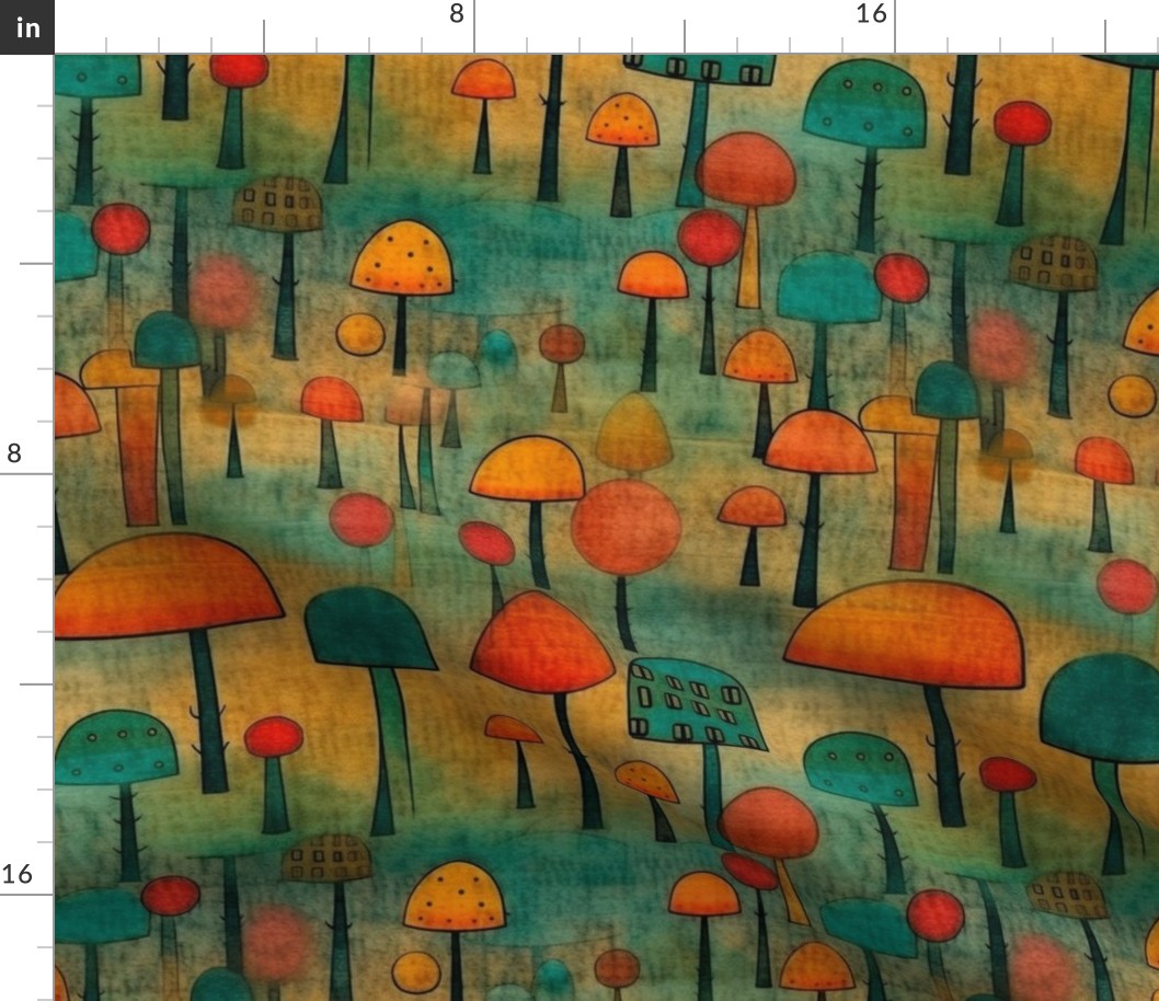 paul klee abstract mushrooms 