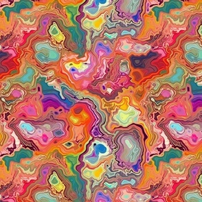 abstract rainbow geodes