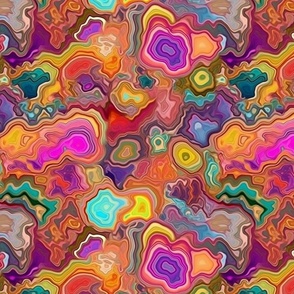 rainbow geodes pattern