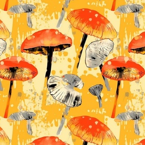 toulouse lautrec mushroom splatter art