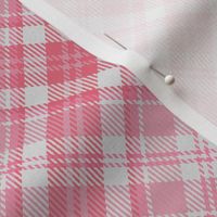 Baby Pinks White Boxes Plaid 45 degree angle
