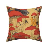 toulouse lautrec red  mushrooms 