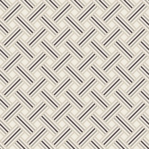 clean weave - bone beige_ cloudy silver_ creamy white_ purple brown - diagonal geometric
