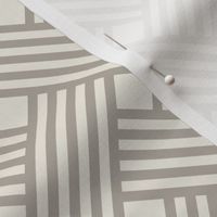 clean weave - cloudy silver taupe_ creamy white - diagonal geometric