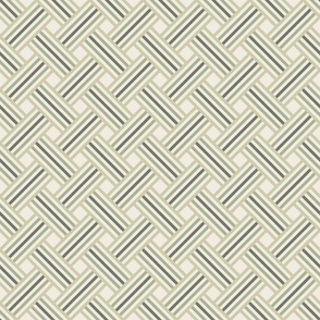 clean weave - creamy white_ light sage green_ limed ash thistle green - diagonal geometric