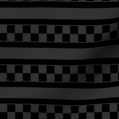 checkerboard stripe dark gray and black on dark gray