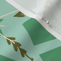 festive holiday stars // emerald green // large