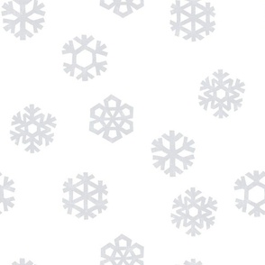 Winter Snow - simple snowflakes - OG - LAD23