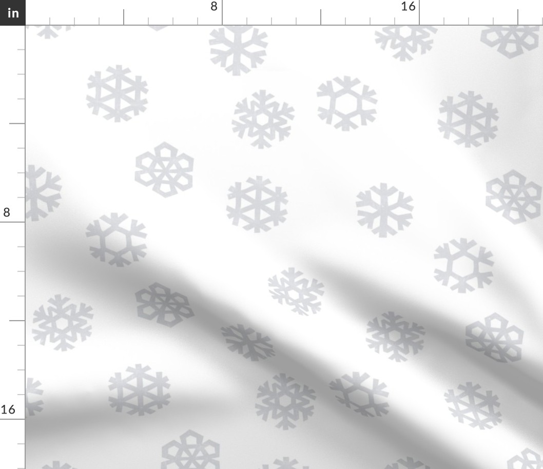 Winter Snow - simple snowflakes - OG - LAD23
