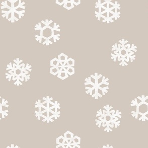 Winter Snow - simple snowflakes - neutral  - LAD23