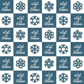 (small scale) Let it snow - Snowflake Checks - med - LAD23