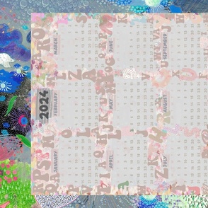 A Mess of Letters 2024 Calendar Wall Hangings Updated