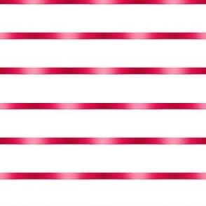 Red Ribbon Horizontal Stripes on White