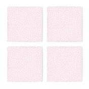 Spotty Dots, White on Baby Pink
