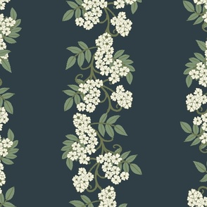 Elegant Trailing Floral Wallpaper 