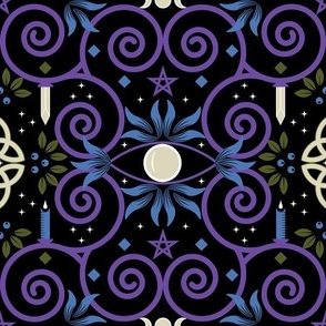 Whimsigoth Witch's Gate / Gothic / Dark Moody / Azure Violet / Medium