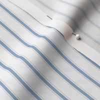 Soft Ticking Stripe - White, Light Blue & Gray