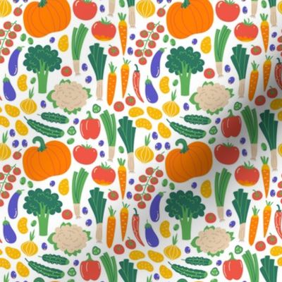Pattern with vegetables