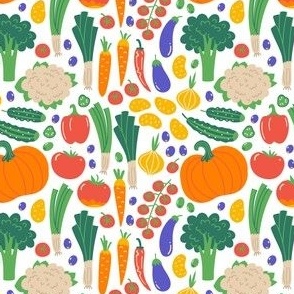 Pattern with vegetables
