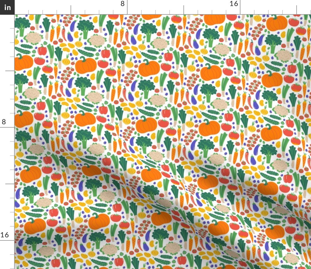 Pattern with vegetables