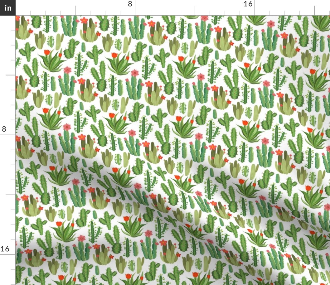 Pattern with cactus.