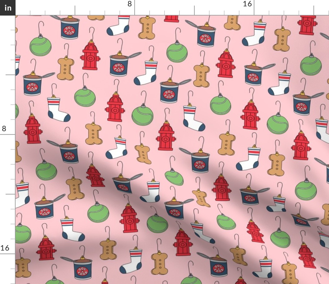 Dog Christmas Ornaments - Pink - LAD23
