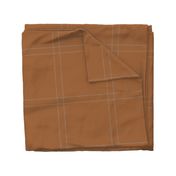 barbed wire windowpane check - brown large