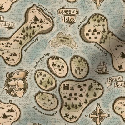 Salty Dog Pirate Map - small
