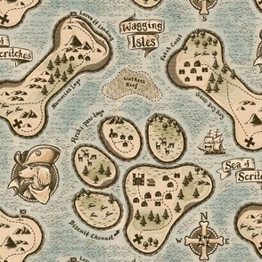 Salty Dog Pirate Map - small