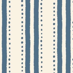 Sea Urchin Stripes - Large - Admiral Blue | Coastal Geometric