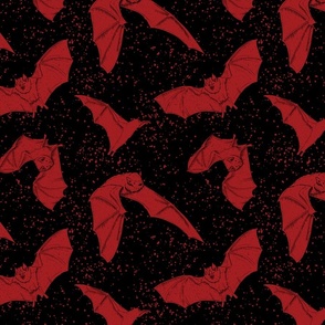 Red Vampire Bat Pattern