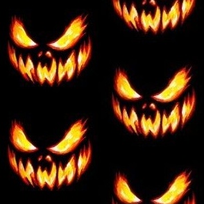 halloween scary pumpkin face 