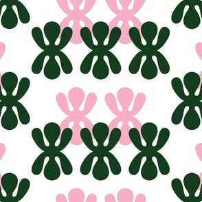 Blossom Print 1 - Seaweed & Pink