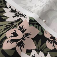 BOLI PAINTED TROPICAL FLORAL- BLACK 2 SML