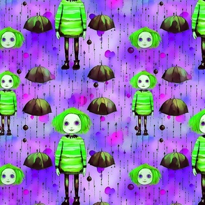 Oh Karen - Green/Purple Background 