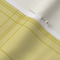 Lined Linens - Quad Plaid - Deep Yellow, Light Yellow- (Italian Orchard)