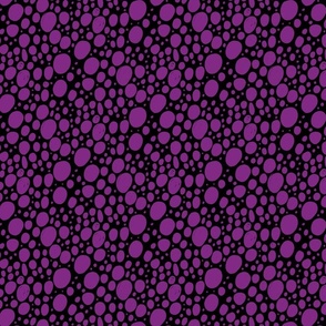Purple Blobs On Black Blender Pattern