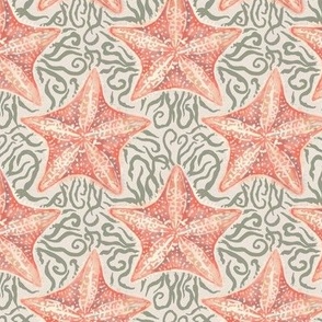 Starfish Kelp Whirls - green