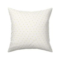Minimal Polka Dots in a Diamond Shape in Ivory White and Gold Yellow