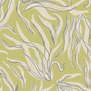 Painted Seaweed - Dill Green