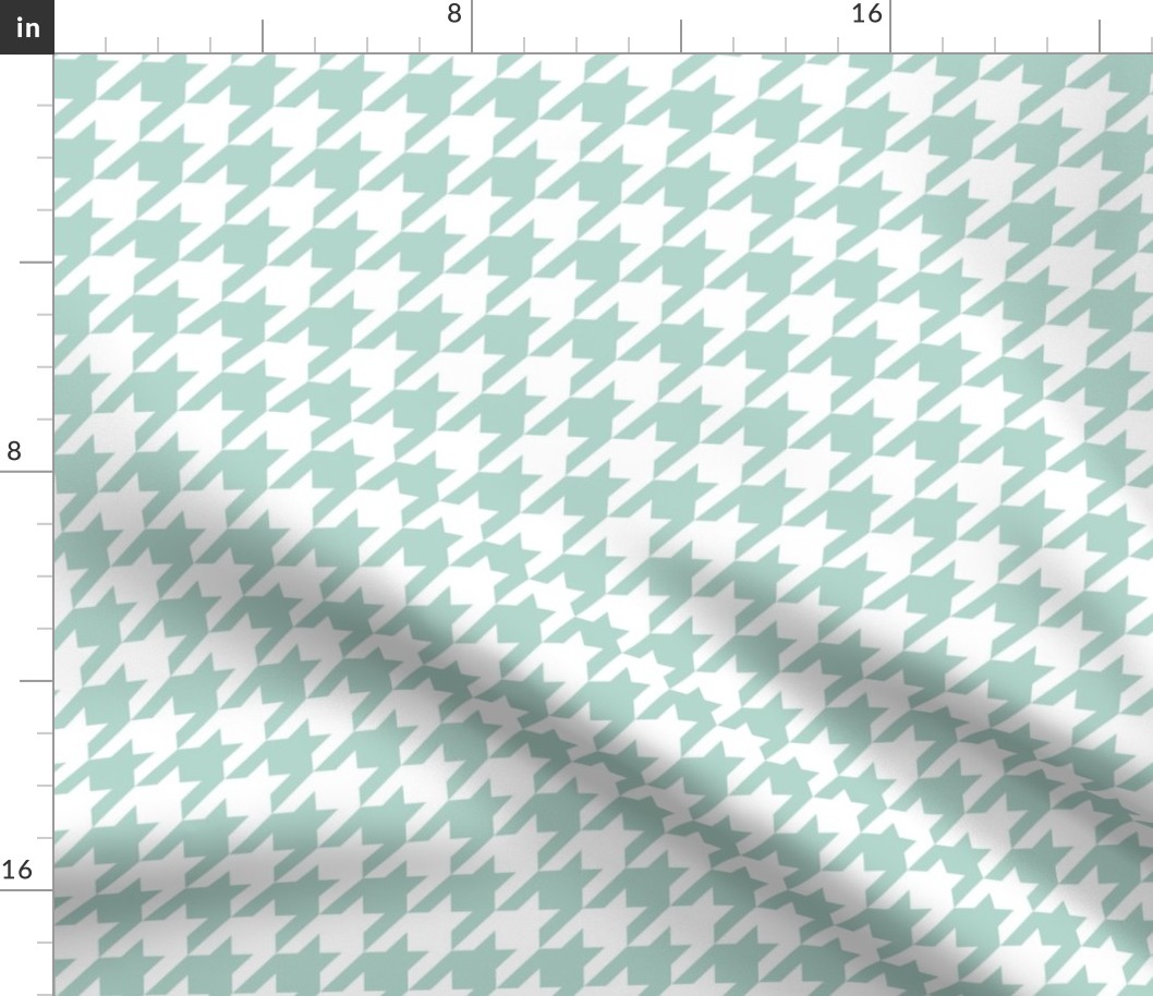 Medium Scale // Christmas Houndstooth Emerald Green  (Merry Berry Palette)