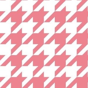 Medium Scale // Christmas Houndstooth Cerise Pink (Merry Berry Palette)